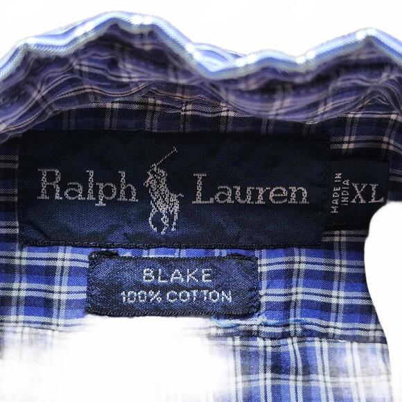 Ralph Lauren Men's Blue Blake Casual Shirt Size XL - Picture 3 of 6